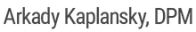 Arkady Kaplansky, DPM logo