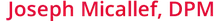 Joseph Micallef, DPM logo