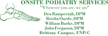 Onsite Podiatry Services logo